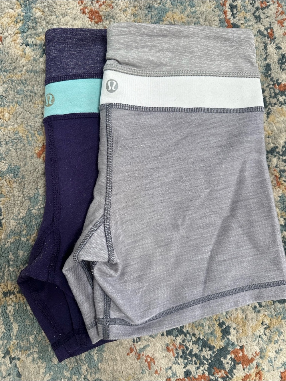 Lululemon Athletic Shorts - Gray & Navy - Picture 1 of 5